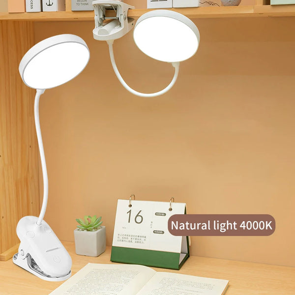 USB Rechargeable LED Table Lamp – 3 Brightness Modes & Eye Protection