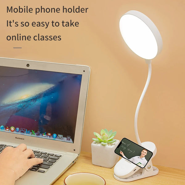 USB Rechargeable LED Table Lamp – 3 Brightness Modes & Eye Protection