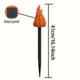 Solar LED Flame Lights (1/2pcs) – Flickering Outdoor Lamps for Garden & Pathway Decor